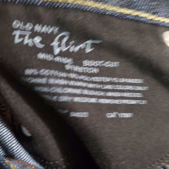 Old Navy Jeans Womens Size 10 Blue The Flirt Bootcut Stretch Mid-Rise Denim - Picture 3 of 12